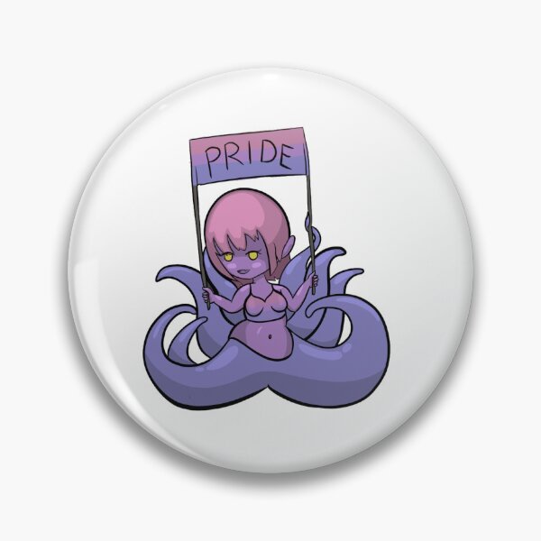 Item preview, Pride Octopus Girl Bisexual LGBT Gay Monster Girl Cute Kawaii designed and sold by Adhorrorble.
