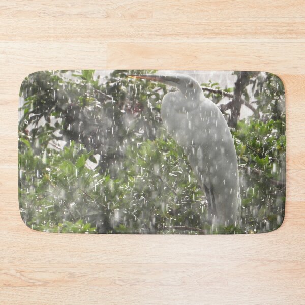 Item preview, Rainy Great Egret designed and sold by Jeffrey Mask.