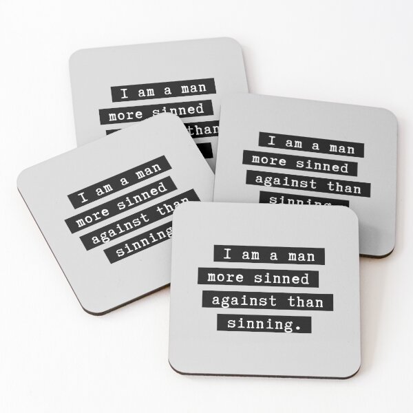Item preview, Shakespeare Quote From King Lear - I am a man more sinned against than sinning. designed and sold by violet-hope.