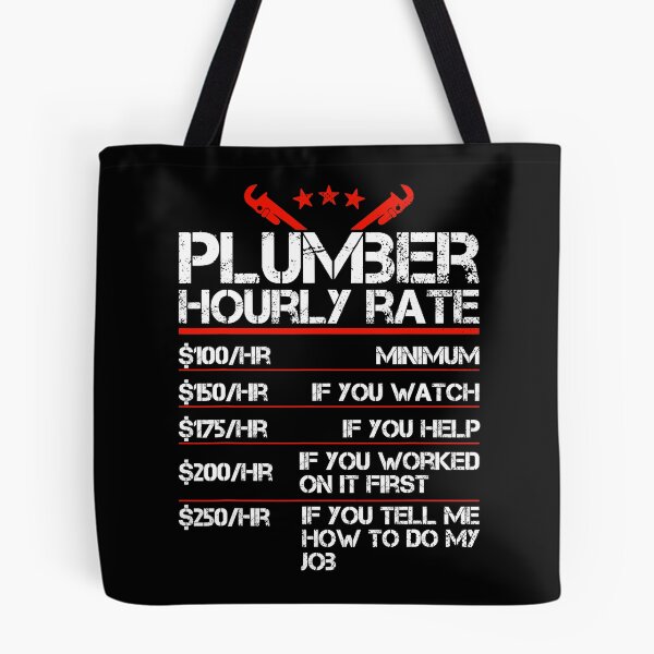 Item preview, Plumber Hourly Labor Rates Funny designed and sold by ujgbnx.