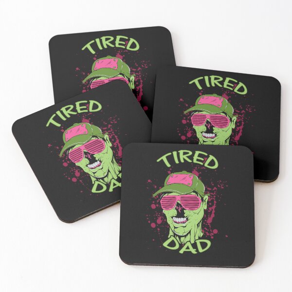 Item preview, Tired dad Zombie Green designed and sold by aventi24.