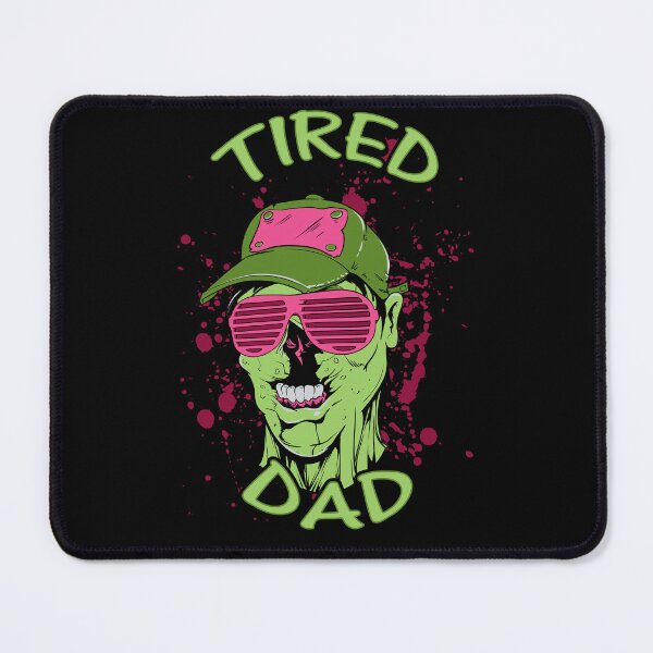 Item preview, Tired dad Zombie Green designed and sold by aventi24.