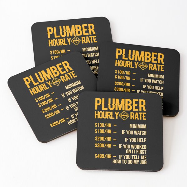 Item preview, Plumber Hourly Rate Funny Plumber designed and sold by ujgbnx.