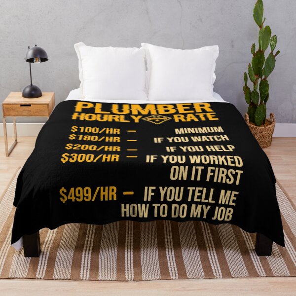 Item preview, Plumber Hourly Rate Funny Plumber designed and sold by ujgbnx.