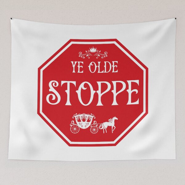 Item preview, Ye Olde Stoppe Sign designed and sold by Clusterfudge.