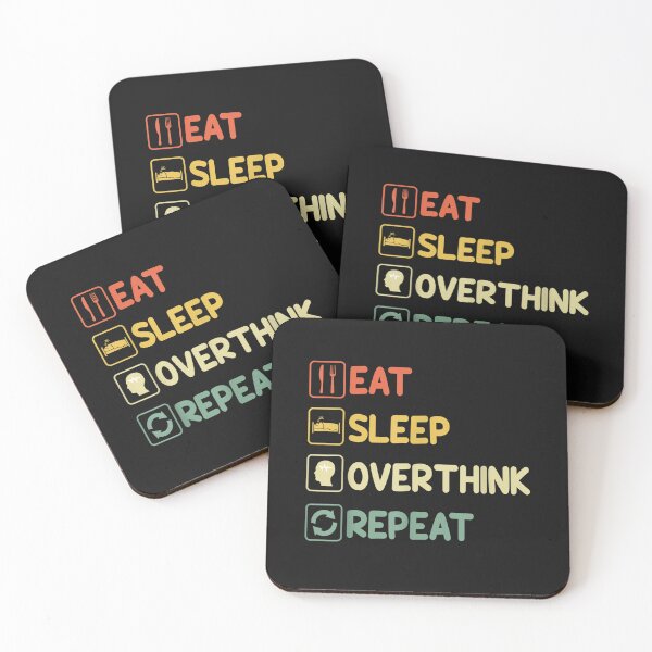 Item preview, Funny Eat Sleep Overthink Repeat T-Shirt designed and sold by Chambers-Avara.