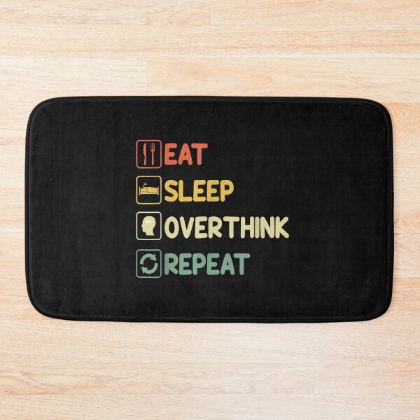 Item preview, Funny Eat Sleep Overthink Repeat T-Shirt designed and sold by Chambers-Avara.