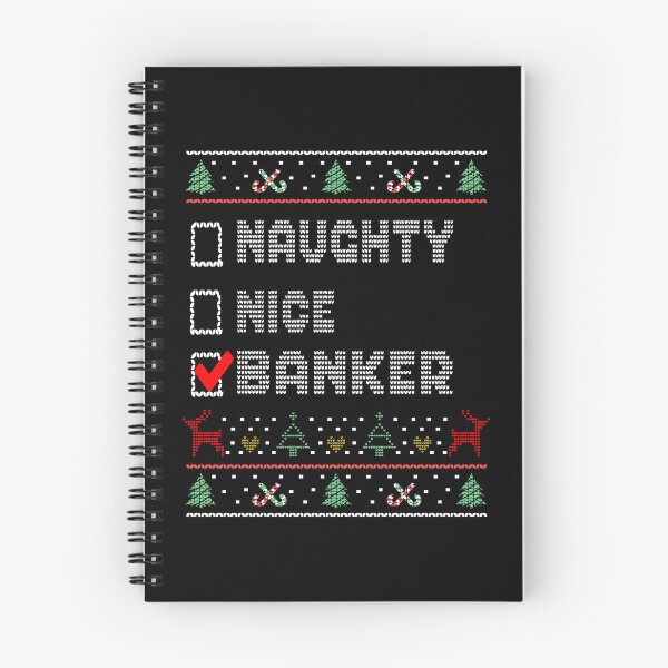 Item preview, Naughty Nice Banker, Matching Christmas Group Pajama design designed and sold by Merchking1.