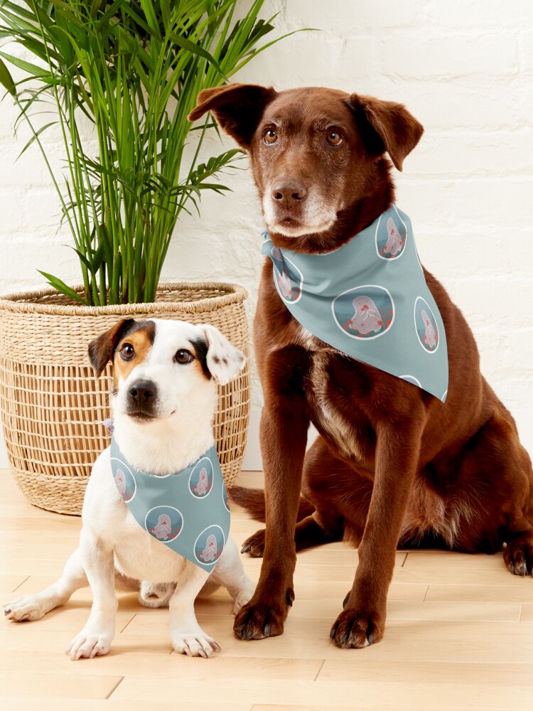 Alternate view of Ghost and Poppies Illustration Pet Bandana