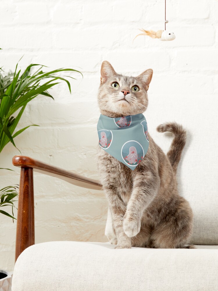 Alternate view of Ghost and Poppies Illustration Pet Bandana