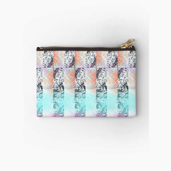 Item preview, Blue, pink and orange abstract zig-zag design  designed and sold by BlackAlchemy2.