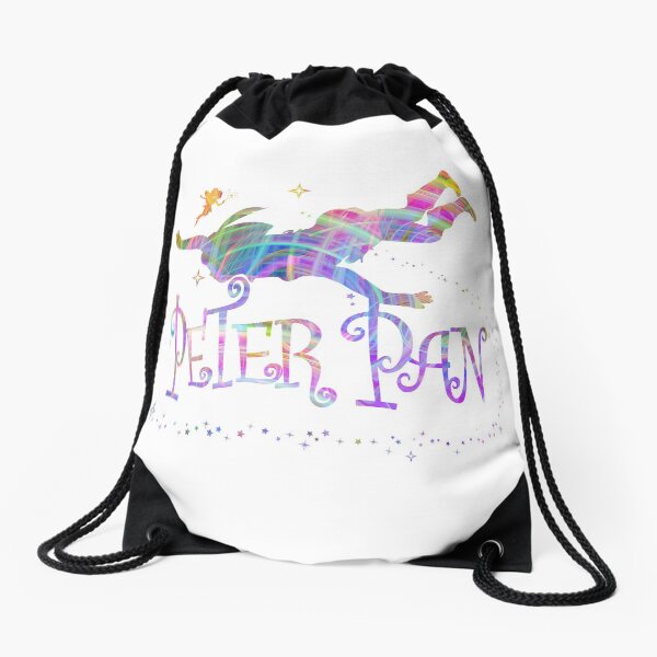 Colorful Peter Pan Drawstring Bag