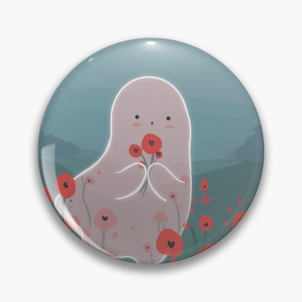 Item preview, Ghost and Poppies Illustration designed and sold by mmclArt.