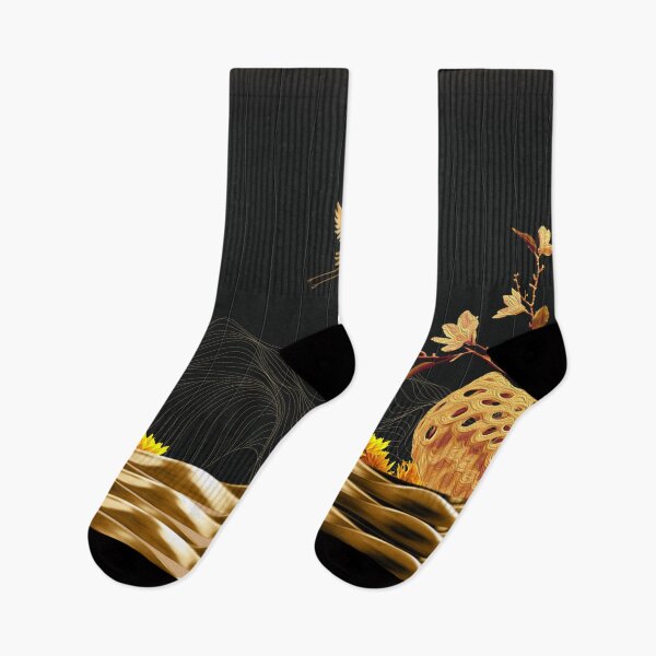 Item preview, Golden Flying Cranes Dancing Modern Japanese designed and sold by gani-75.