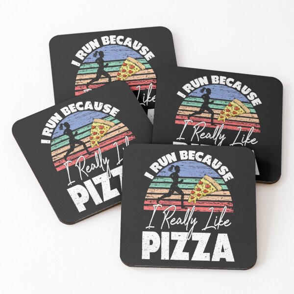 Item preview, I Run Because I Really Like Pizza Funny Runner T-Shirt designed and sold by Chambers-Avara.