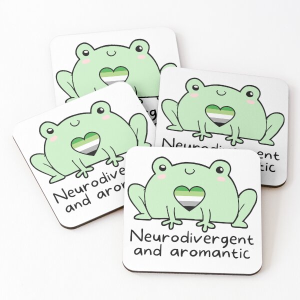 Item preview, Neurodivergent and aromantic pride designed and sold by ThoughtJumble.