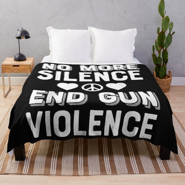 Item preview, No More Silence End Gun Violence Enough Wear Orange day Tee designed and sold by TristanPierre.