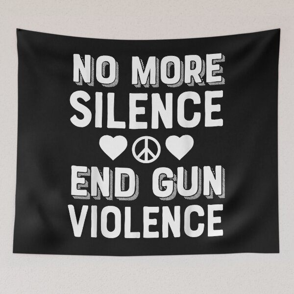 Item preview, No More Silence End Gun Violence Enough Wear Orange day Tee designed and sold by TristanPierre.