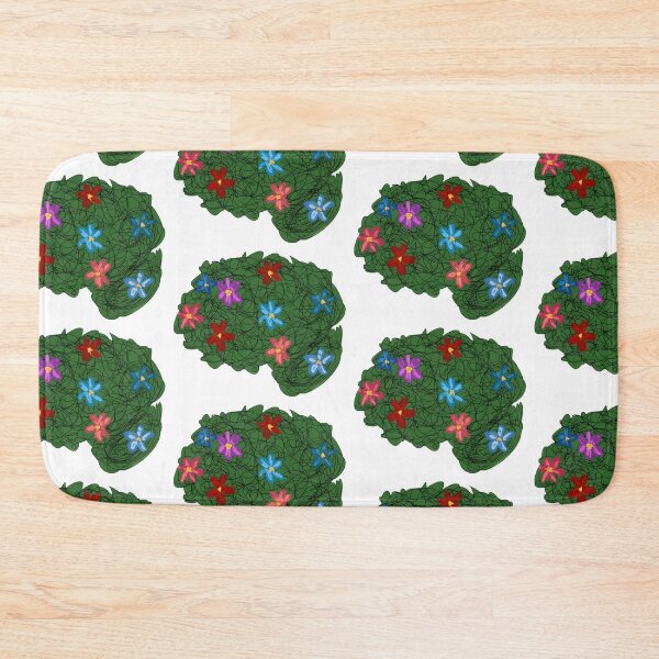 Item preview, Flowers Floral Brain Psych Psychology Psychiatry Neuroscience Neuroanatomy Physiology Art  designed and sold by hopecope.