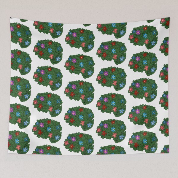 Item preview, Flowers Floral Brain Psych Psychology Psychiatry Neuroscience Neuroanatomy Physiology Art  designed and sold by hopecope.