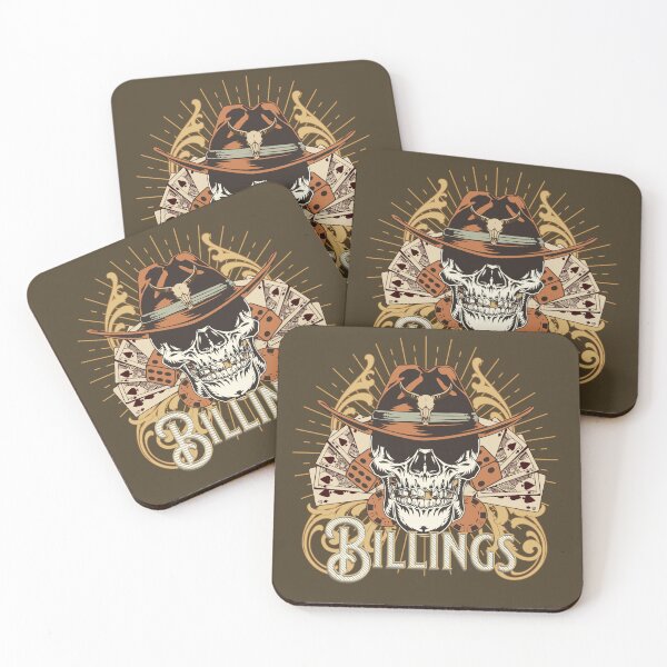 Item preview, Cool Rustic Casino Gambling Western Skull Billings Montana designed and sold by CattlettArt.