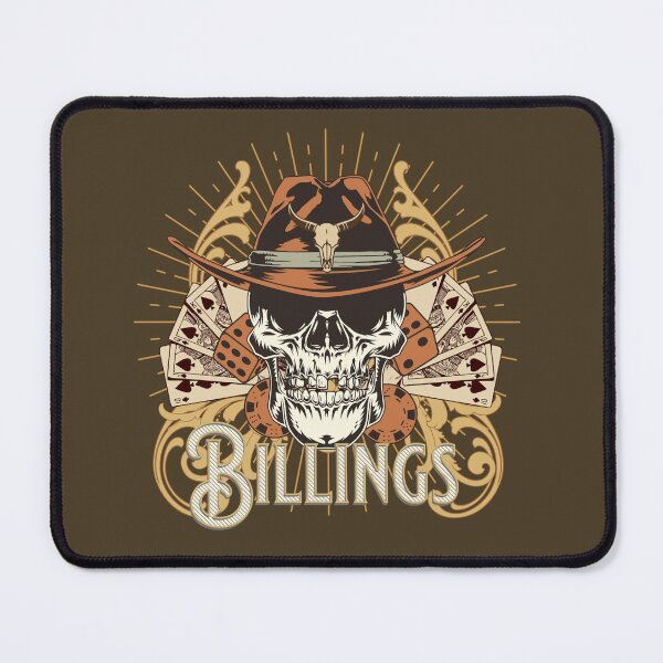 Item preview, Cool Rustic Casino Gambling Western Skull Billings Montana designed and sold by CattlettArt.