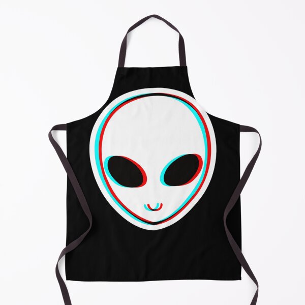 Item preview, Alien Head in 3D Anaglyph Style designed and sold by bowenfred38.