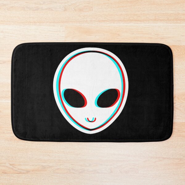 Item preview, Alien Head in 3D Anaglyph Style designed and sold by bowenfred38.