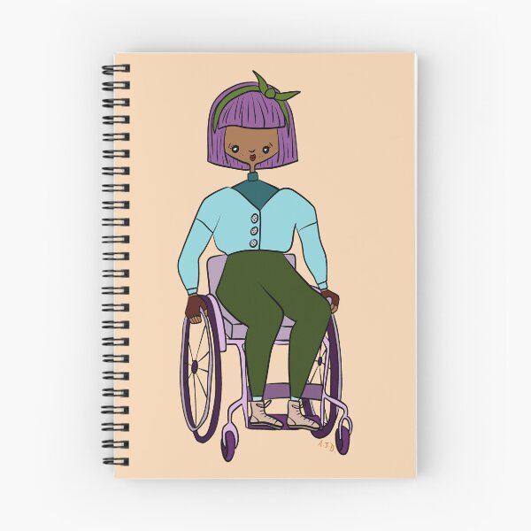 Item preview, Cute Girl With Wheelchair (orange) designed and sold by misslovelymess.