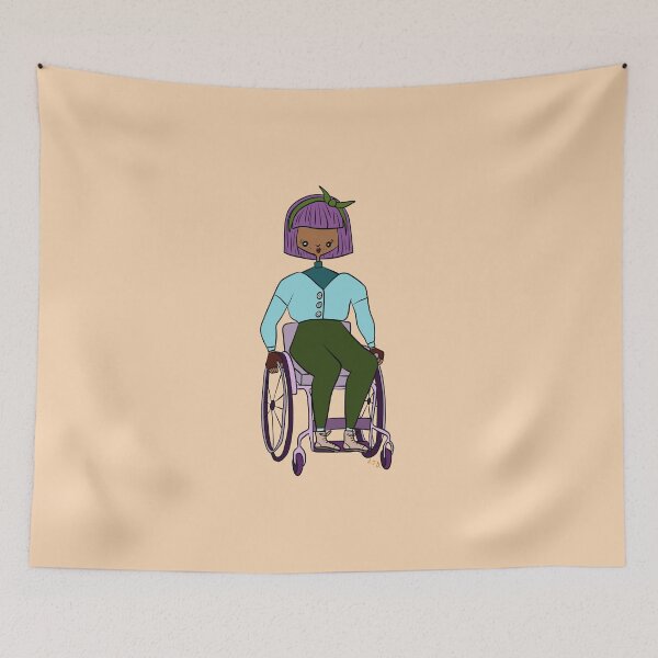 Item preview, Cute Girl With Wheelchair (orange) designed and sold by misslovelymess.