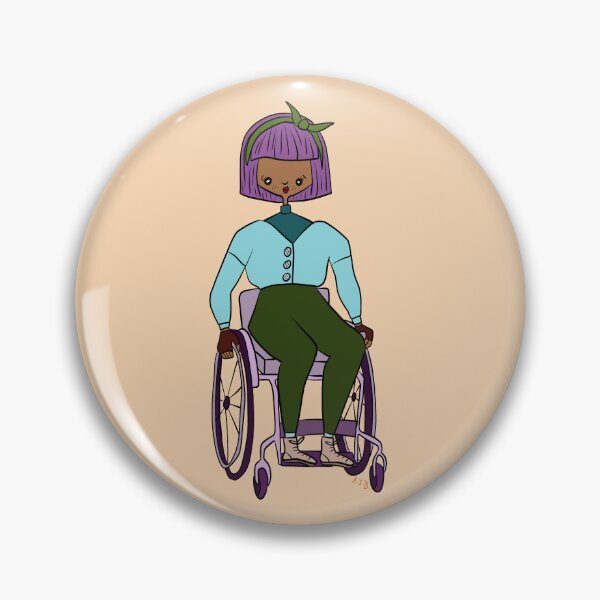 Item preview, Cute Girl With Wheelchair (orange) designed and sold by misslovelymess.