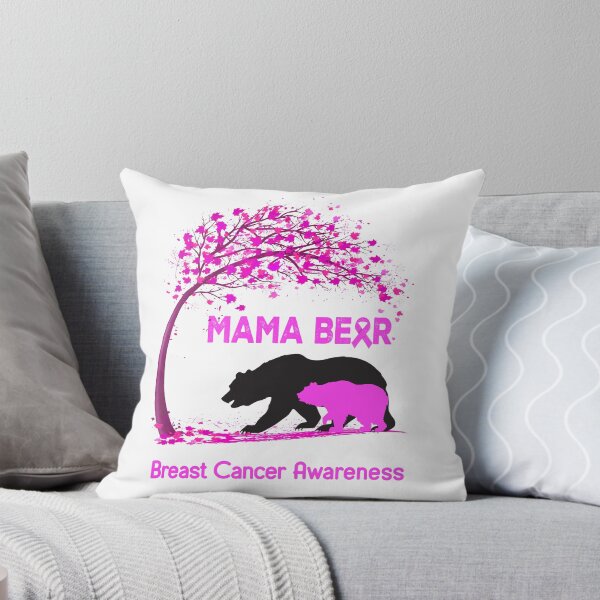 Aperçu de l'œuvre Mama Bear Breast Cancer Awareness créée et vendue par Mnrshirley.
