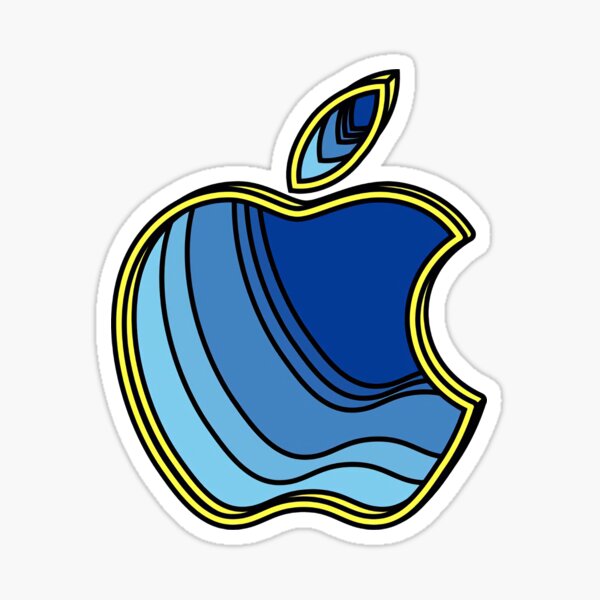 "Apple Logo" Sticker for Sale by GMANUltimate Redbubble
