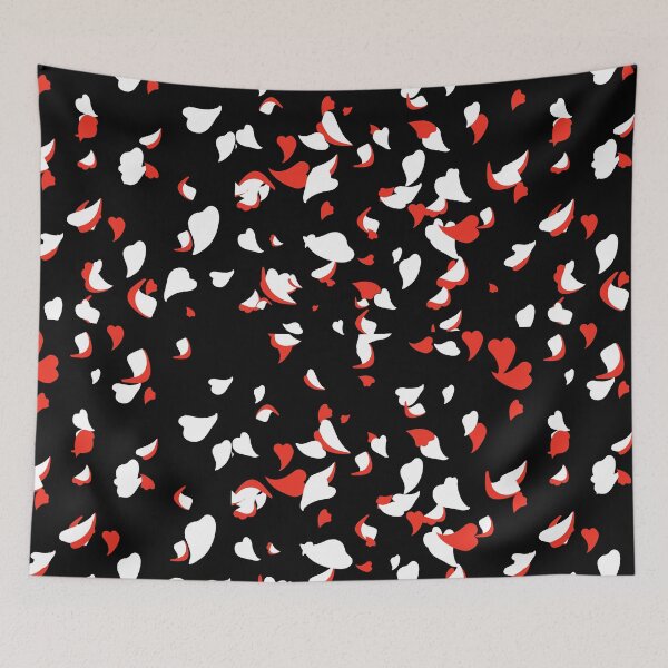 Item preview, White and red heart petal falling.  designed and sold by Giree07.