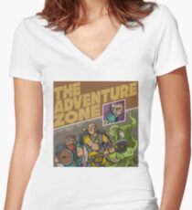 THE ADVENTURE ZONE Women's Fitted V-Neck T-Shirt