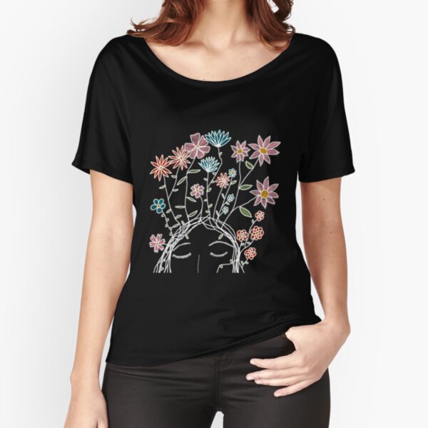 Head full of flowers - Testa piena di fiori Relaxed Fit T-Shirt