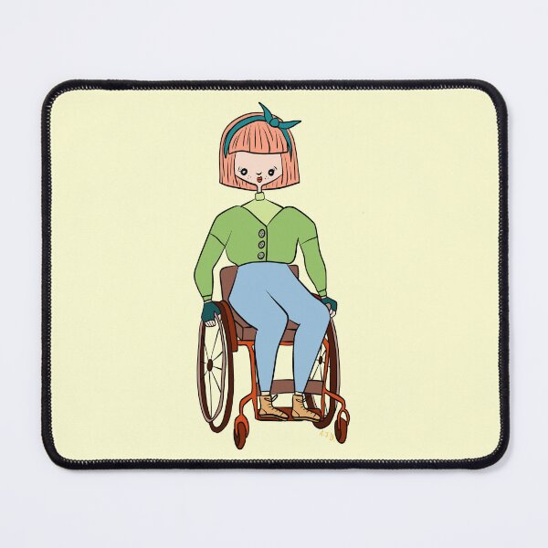 Item preview, Cute Girl With Wheelchair (yellow) designed and sold by misslovelymess.