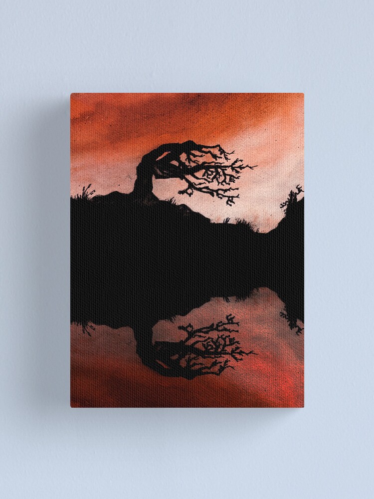 Thumbnail 2 of 3, Canvas Print, Fire Tree designed and sold by Ron C. Moss.