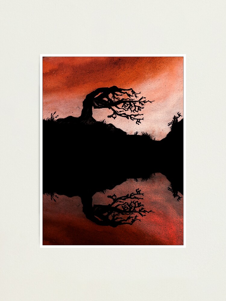 Alternate view of Fire Tree Photographic Print