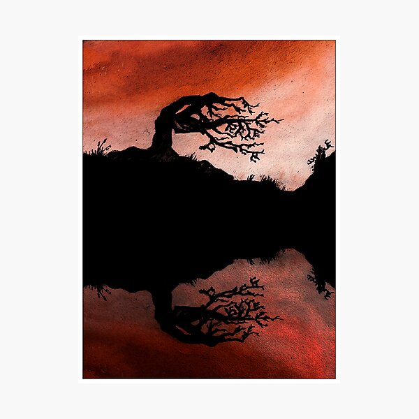 Fire Tree Photographic Print