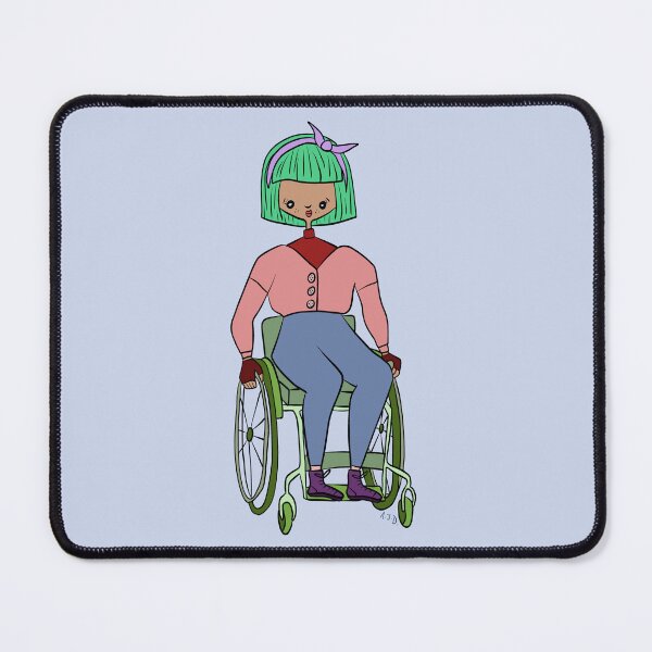 Item preview, Cute Girl With Wheelchair (blue) designed and sold by misslovelymess.