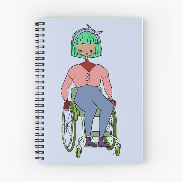 Item preview, Cute Girl With Wheelchair (blue) designed and sold by misslovelymess.