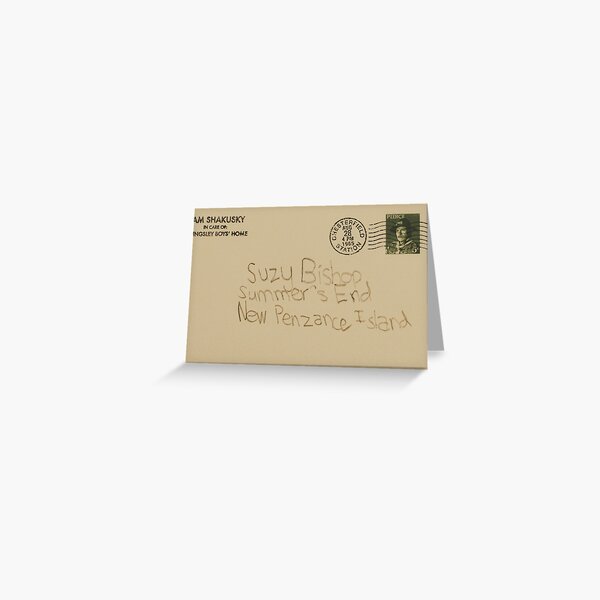 letter from sam shakusky to suzy bishop Greeting Card