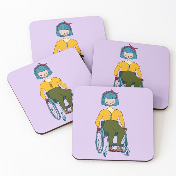 Item preview, Cute Girl With Wheelchair (purple) designed and sold by misslovelymess.