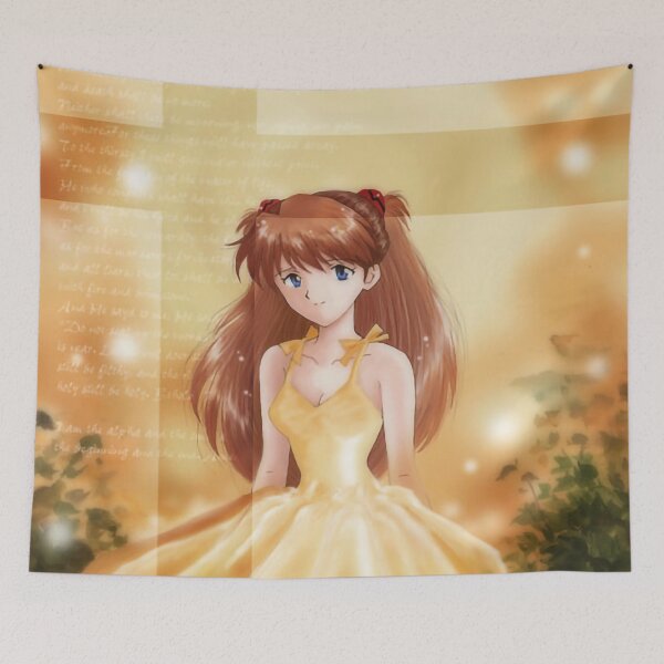 Artikelvorschau, Asuka Langley Soryu - Yellow Dress, Poem and Cross Neon Genesis Evangelion entworfen und verkauft von Anderson-Arte.