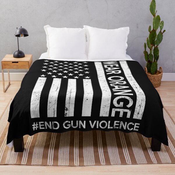 Item preview, Wear Orange End Gun Violence Awareness Day Us Flag designed and sold by TristanPierre.