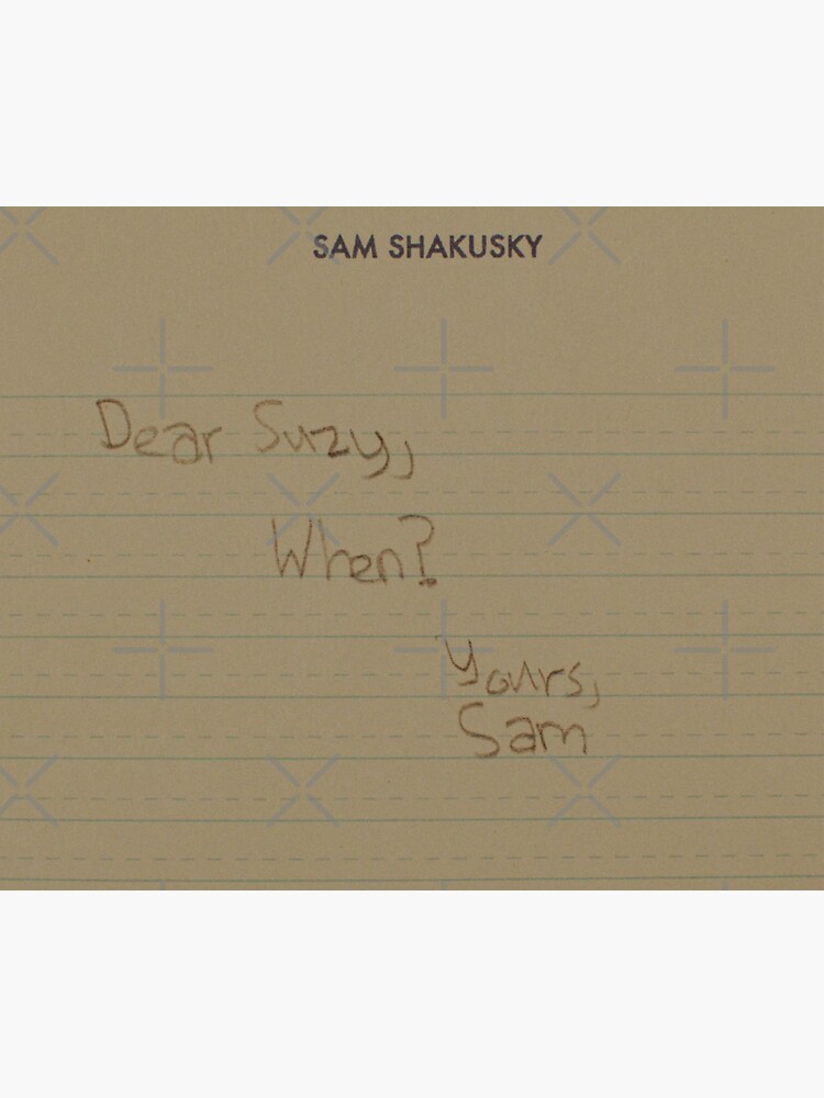 "dear suzy, when?" Sticker for Sale by tomatojo | Redbubble