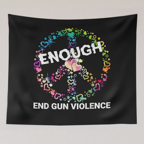 Item preview, Wear Orange Peace sign Enough End Gun Violence Tie Dye designed and sold by TristanPierre.