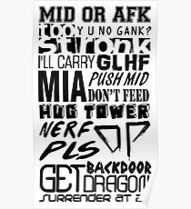 League of Legends Words Poster