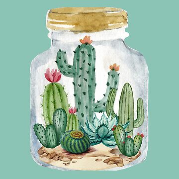 Cactus Mason Jar